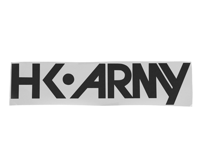 HK Army Car Sticker - Typeface - Black