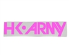 HK Army Car Sticker - Typeface - Pink