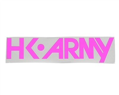 HK Army Car Sticker - Typeface - Pink
