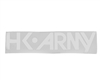 HK Army Car Sticker - Typeface - White