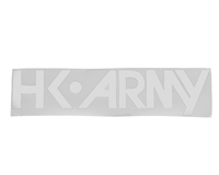 HK Army Car Sticker - Typeface - White