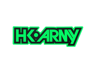 HK Army Typeface Sticker - Neon Green