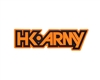 HK Army Typeface Sticker - Neon Orange