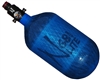 Ninja Paintball 68 cu 4500 psi Lite Carbon Fiber HPA Tank -  Translucent Blue
