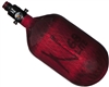 Ninja Paintball 68 cu 4500 psi Lite Carbon Fiber HPA Tank - Translucent Red