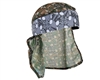 HK Army Headband/Headwrap - Hostilewear - Gray Skulls/Forest Skull Mesh
