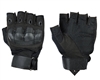 Warrior Paintball Half Finger Gloves - Flex Knuckle - Black