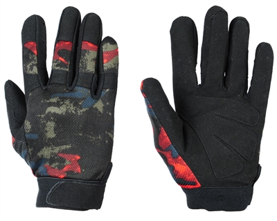 Warrior Paintball Gloves - Tournament - Acid Red