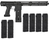 Planet Eclipse EMEK MG100 Mag Fed Paintball Gun (PAL ENABLED) w/ 6 Additional (20 Round) Magazines