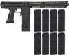Planet Eclipse EMEK MG100 Mag Fed Paintball Gun (PAL ENABLED) w/ 8 Additional (20 Round) Magazines