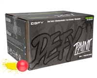 D3FY Sports Paintballs Level 1 Practice .68 Caliber Paintballs - 100 Rounds - Pink Shell Yellow Fill